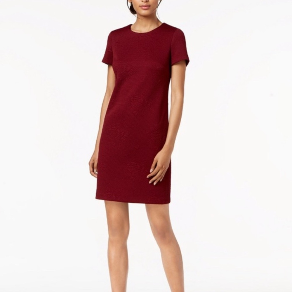 Calvin Klein Embossed floral sheeth dress, size 12, never been worn
